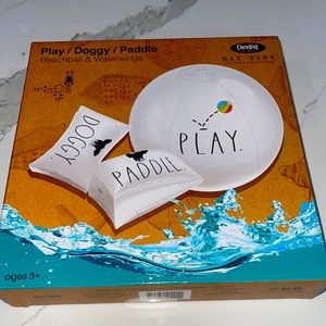 Rae Dunn beach ball and water wings